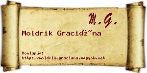 Moldrik Graciána névjegykártya